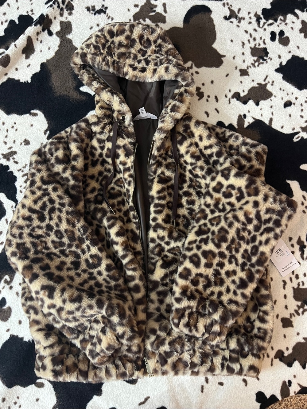 Leopard puffer jacket!!